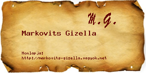 Markovits Gizella névjegykártya